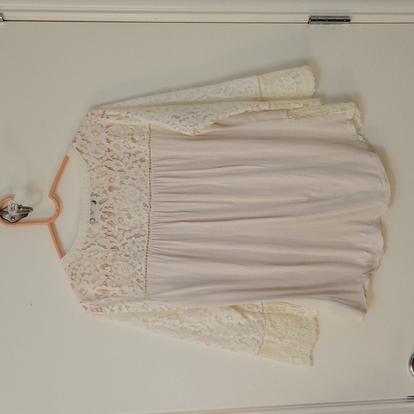 Vintage AMERICA Velvet Lace Button Down Boho Festival Blouse - Picture 5 of 8